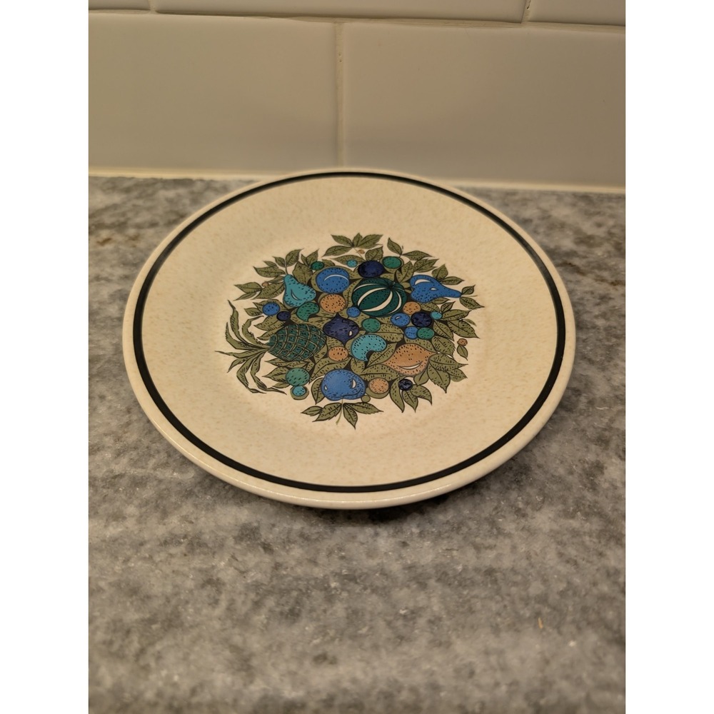 Set of 2 Vintage Lenox TemperWare 6in "Fall Bounty" Small Plates - Picture 2 of 4